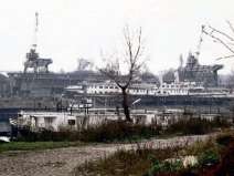 A Felszabadulás az újpesti hajójavítóban 1957-ben